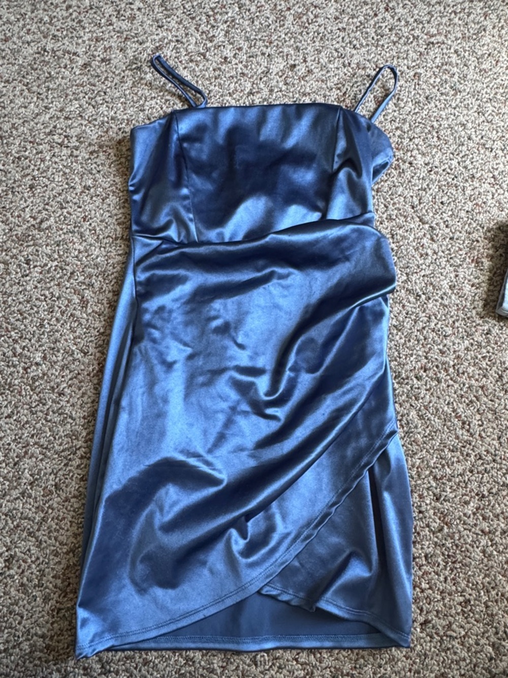 windsor satin blue dress - worn once